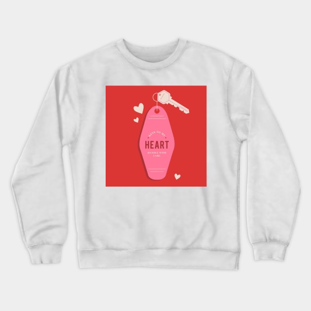 Key to my Heart Crewneck Sweatshirt by AmandaGJ9t3